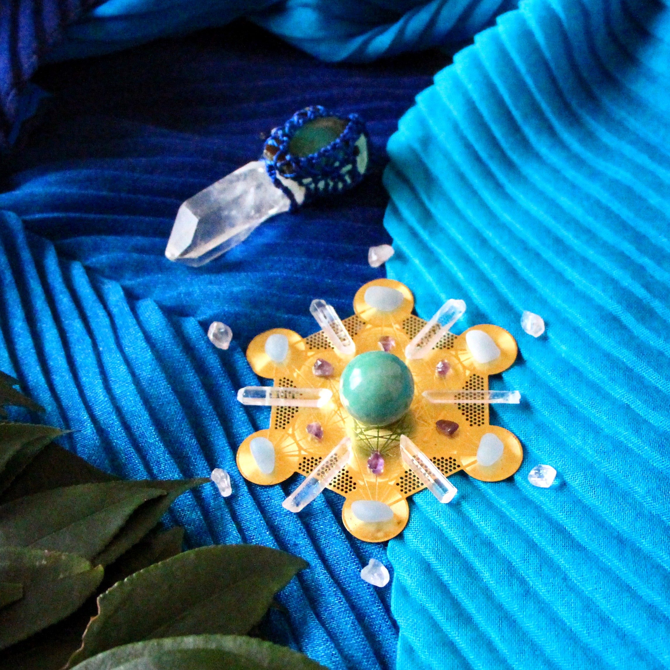 【クリスタルグリッド】How to make Crystal grids◆パワーストーンの力で問題解決のサポート/クリスタルの効果的な使い方/Sacred geometry